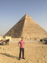 Kevin at Giza
