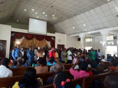 Hundreds of members joined  the Adventist Church this was at Najjanankubi SDA church Kampala Uganda